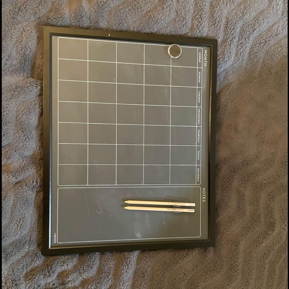 Chalkboard calendar